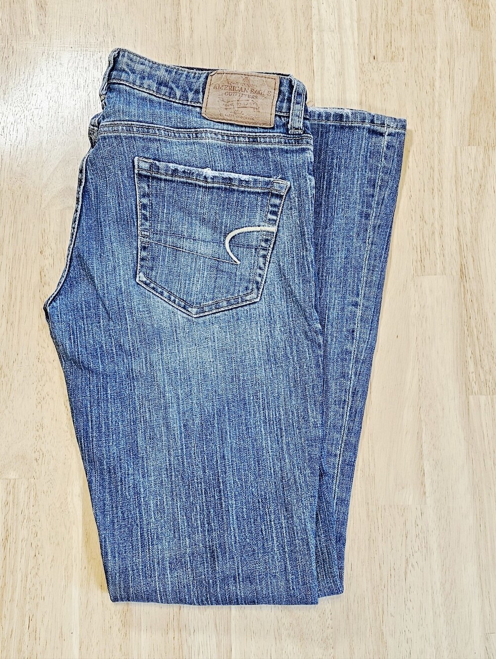 American Eagle Outfitters Low Rise Blue Bootcut Jeans